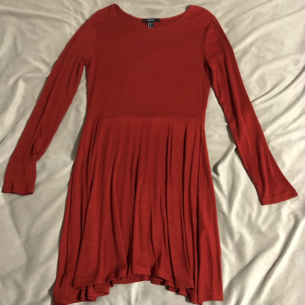 forever 21 orange dress